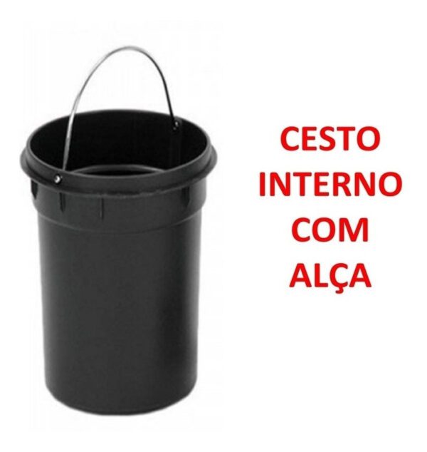 Cesto De Lixo 12 lts 100% Inox C/ Pedal Banheiro - Image 3