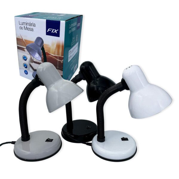 Luminária de Mesa Flexível Cômoda Escrivaninha - Image 2