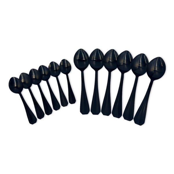 Faqueiro Conjunto Talheres Luxo Black 24 Peças Inoxidavel - Image 4