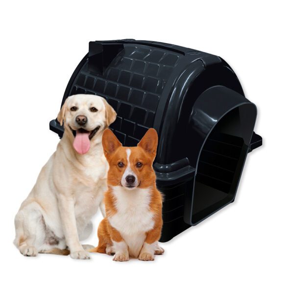 Casinha Pet Raças Médias e Grandes N5 Iglu para Cachorro Preta - Image 2