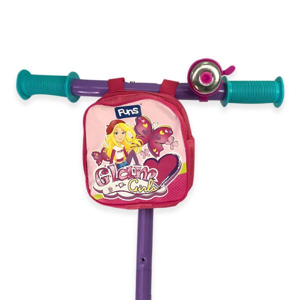 Patinete Infantil com Garrafinha e Bolsa - Rosa - Image 2