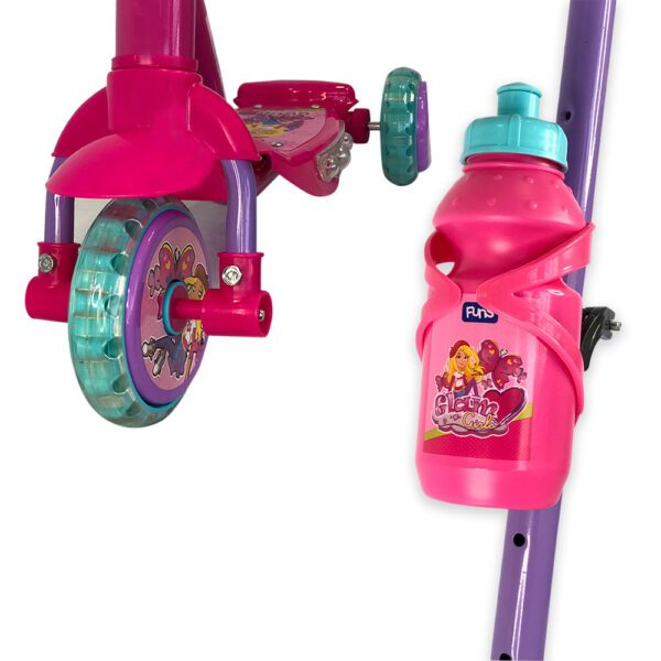 Patinete Infantil com Garrafinha e Bolsa - Rosa - Image 3