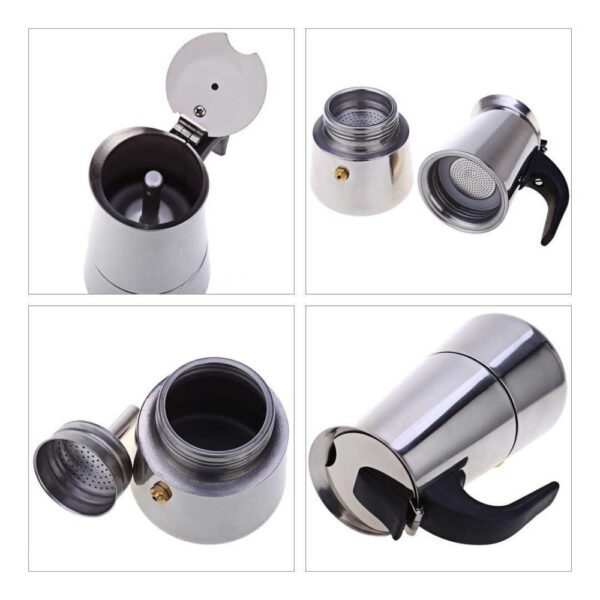Caféteira Italiana Inox Premium para 6 xicaras - Image 4