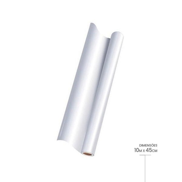 Papel Adesivo Contact Branco com 10 Metros - Image 3
