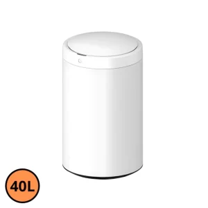 É uma solução prática e moderna para manter a higienização com elegância. Produzida em aço inoxidável de alta qualidade com acabamento branco, ela alia durabilidade e estilo, sendo ideal para cozinhas, escritórios, banheiros ou áreas de serviço. Sua capacidade de 40 litros, combinada com dimensões funcionais de 51 cm de altura e 30 cm de diâmetro, adapta-se perfeitamente a diferentes espaços, oferecendo amplo espaço para descarte sem comprometer a estética.